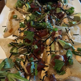 Yard House - Poke Nachos $8 at happy hour - New American Near Me - Tucson, Arizona Yard House - Poke Nachos $8 at happy hour - New American Near Me - Tucson, Arizona