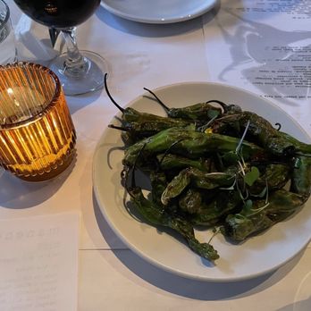 Manchego - blistered shishito peppers-delicious !! - Spanish Near Me - Santa Monica, California Manchego - blistered shishito peppers-delicious !! - Spanish Near Me - Santa Monica, California