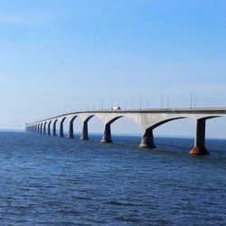 Confederation Bridge - This is the Confederation Bridge as seen from Marine Rail Park in Borden-Carleton, Prince Edward Island.  Photo taken October 24, 2017.