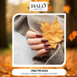 Halo Nails & Spa - Fall is in the air and on your nails. Seasonal shades make every set timeless.  Book now