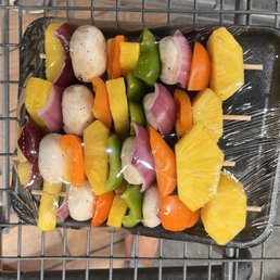 Vegetable kabob's Vegetable kabob's