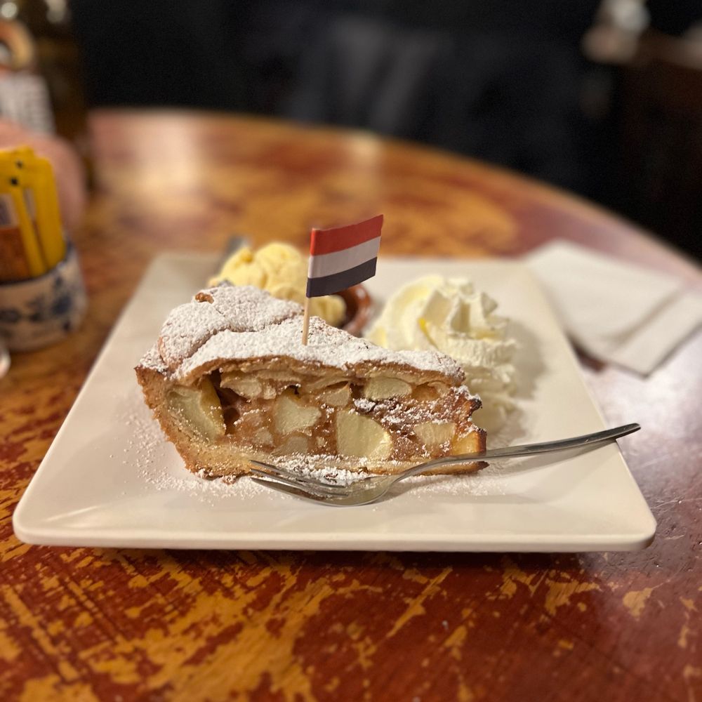 I hadn't had Dutch apple pie since my days waiting tables at Denny's, in the '80s & this was well worth the wait. I hadn't had Dutch apple pie since my days waiting tables at Denny's, in the '80s & this was well worth the wait.