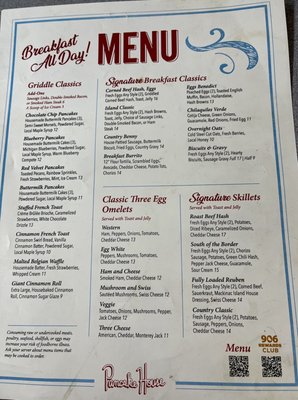 Menu photo 6 Pancake House Mackinac Island, MI
