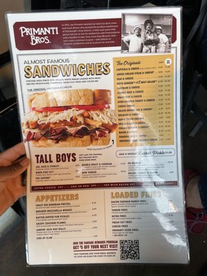Menu photo 2 Primanti Bros. Restaurant and Bar York, PA Menu photo 2 Primanti Bros. Restaurant and Bar York, PA