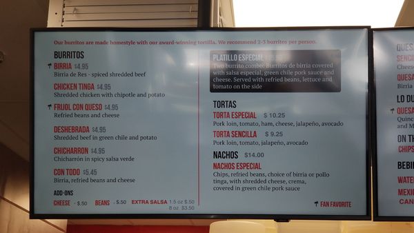 Menu photo 1 Burritos La Palma Santa Ana, CA Menu photo 1 Burritos La Palma Santa Ana, CA