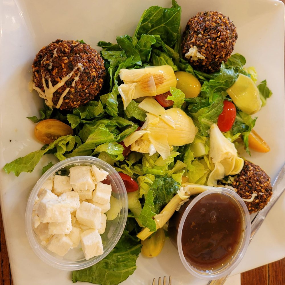 River Front Cafe - Falafel salad (gluten free) - Cafes Near Me - Petaluma, California River Front Cafe - Falafel salad (gluten free) - Cafes Near Me - Petaluma, California