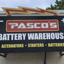 Our custom sign on the building