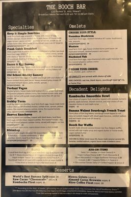 Menu photo 1 The Booch Bar Hilo, HI Menu photo 1 The Booch Bar Hilo, HI