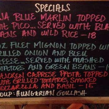 The Cafe - Besides having great burgers this "Specials" menu should give you a good idea of what to expect. - Burgers Near Me - Sonoita, Arizona