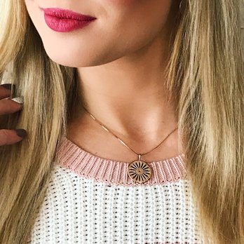 BR Diamond Suite - 14 karat rose gold handcrafted Starburst pendant - Jewelry Near Me - Madison, Wisconsin