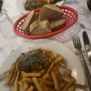 Bouillon Chartier - Steak and fries. Steak was terrible - French Near Me - Paris, 01