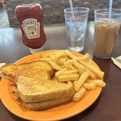 Grown Up Grilled Cheese, Iced Coffee