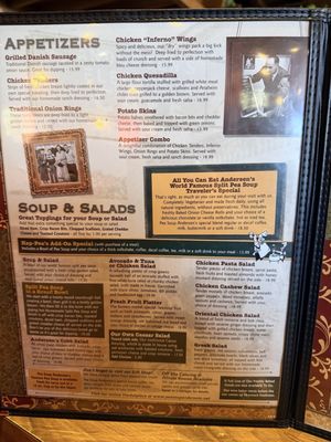 Menu photo 1 Pea Soup Andersen's Restaurant Santa Nella, CA Menu photo 1 Pea Soup Andersen's Restaurant Santa Nella, CA