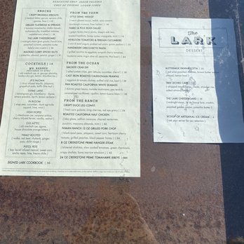 The Lark - Menu in June - New American Near Me - Santa Barbara, California The Lark - Menu in June - New American Near Me - Santa Barbara, California