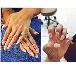 Nails 2 - Trendy on point nude nails done by salon owner Thu!