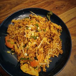 Red Lotus Noodle House - Pineapple Fried Rice. Very good.