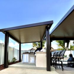 Untouchable Patio Designs - Solid Insulated Free Standing Patio Cover