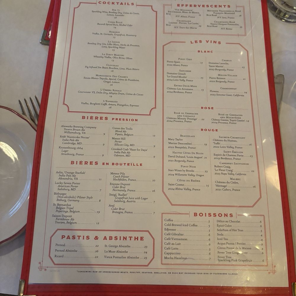 Le Diplomate - Menu - Brasseries Near Me - Washington, DC, District of Columbia