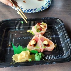 Sakura Sushi & Hibachi Grill - Sakaru roll. Fun shape, great taste
