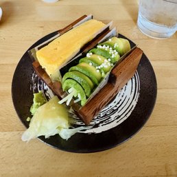 Tamago Roll and Avocado Cucumber Rollcucumber Tamago Roll and Avocado Cucumber Rollcucumber