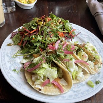 Provisions - Fried avocado tacos and house side salad - Caterers Near Me - Vallejo, California Provisions - Fried avocado tacos and house side salad - Caterers Near Me - Vallejo, California