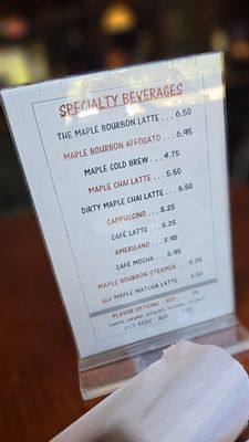 Menu photo 1 Parker’s Maple Barn Mason, NH