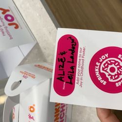 "Sprinkle some joy" donations for JOY in Childhood Foundation (kids battling hunger or illness)