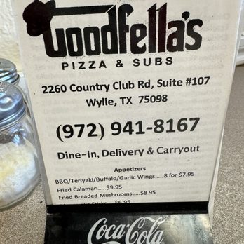 Goodfella's Pizza - a sign for goodfella's - Pizza Near Me - Wylie, Texas Goodfella's Pizza - a sign for goodfella's - Pizza Near Me - Wylie, Texas