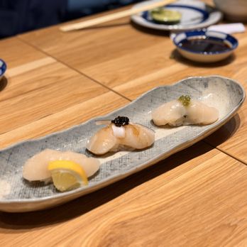 WAKABA - Japanese scallop trio plate - Izakaya Near Me - Los Angeles, California WAKABA - Japanese scallop trio plate - Izakaya Near Me - Los Angeles, California