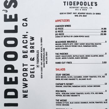 TidePoole's - Menu - Appetizers and Salads - Breakfast & Brunch Near Me - Newport Beach, California TidePoole's - Menu - Appetizers and Salads - Breakfast & Brunch Near Me - Newport Beach, California