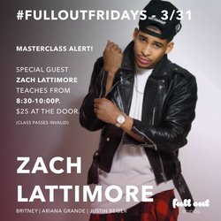 Full Out Studios - Upcoming Master Class w/Zach Lattimore!