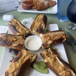 Tosco's Pub and Grill - Crab pretzels and Mozzarella Moons