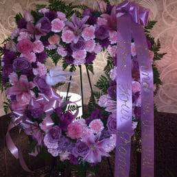 Purple Heart - extra details not requested but loved, dove, ribbon, and additional flowers.