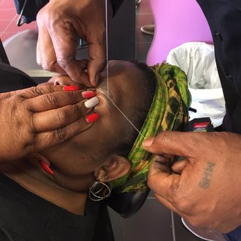 Just Threading - Working on this nice client - Threading Services Near Me - Memphis, Tennessee Just Threading - Working on this nice client - Threading Services Near Me - Memphis, Tennessee