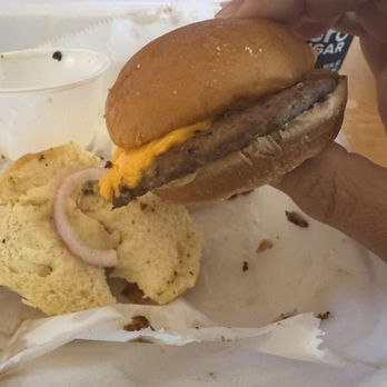 Blue 42s Burger Bar - Frozen slider patty - Burgers Near Me - Morganton, North Carolina Blue 42s Burger Bar - Frozen slider patty - Burgers Near Me - Morganton, North Carolina