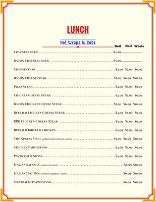 Menu photo 1 Corner Xpress Mart Lawrenceville, NJ