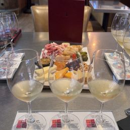Wine sampling and charcuterie