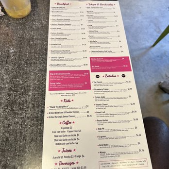 Pinky’s - Menu - Breakfast & Brunch Near Me - San Juan, Puerto Rico Pinky’s - Menu - Breakfast & Brunch Near Me - San Juan, Puerto Rico