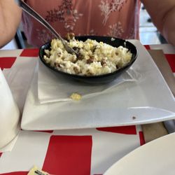 Corner Grill - Breakfast bowl with grits and sausage
