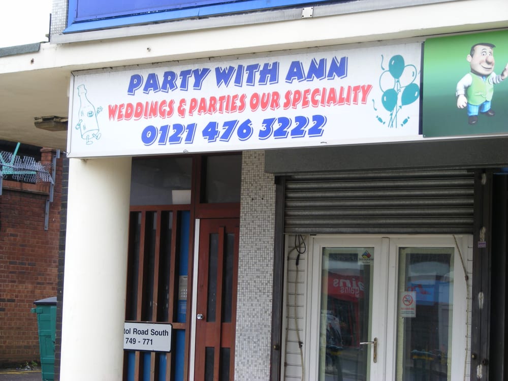PARTY WITH ANN 749 Bristol Road South, Birmingham, West Midlands