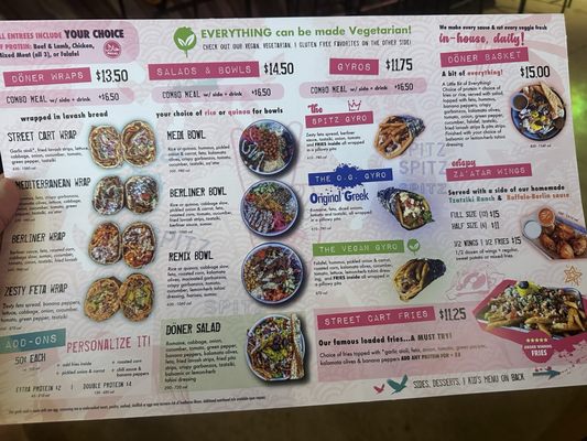 Menu photo 1 Spitz Mediterranean Street Food Goodyear, AZ