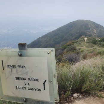 Jones Peak Loop Trail - Jones peak off in the distance - Hiking Near Me - Sierra Madre, California Jones Peak Loop Trail - Jones peak off in the distance - Hiking Near Me - Sierra Madre, California