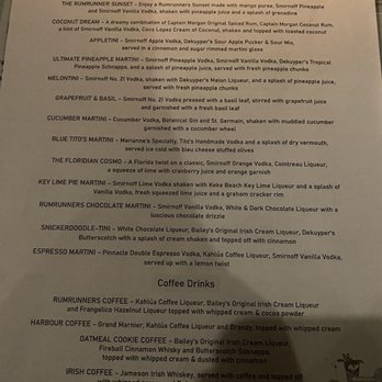 Rumrunners - Martini list - Seafood Near Me - Cape Coral, Florida Rumrunners - Martini list - Seafood Near Me - Cape Coral, Florida