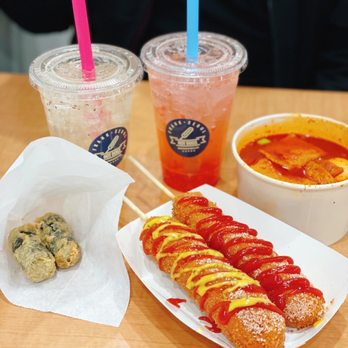 Frankseoul - #1 Seoul Hot Dog Teokbbokki (Regular Size) House Kiwi Ade House Strawberry Ade - Korean Near Me - Carrollton, Texas Frankseoul - #1 Seoul Hot Dog Teokbbokki (Regular Size) House Kiwi Ade House Strawberry Ade - Korean Near Me - Carrollton, Texas