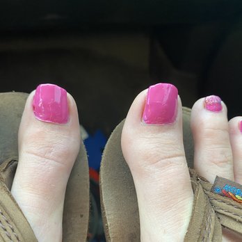 Serenity Nails and Spa - Nails aren't filed straight - Nail Salons Near Me - Panama City Beach, Florida