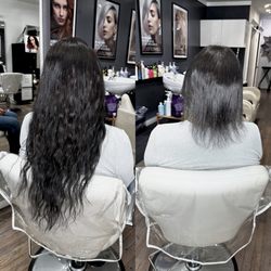City Girl Hair Extensions - Transformation using our wavy extensions collection