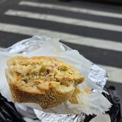 Farmer in the Deli - Chopped tuna on a toasted hero