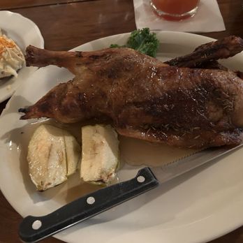 Colony House Restaurant - Roasted duck w/baked apple cinnamon glaze. Well cooked and tasty! - American Near Me - Trevor, Wisconsin