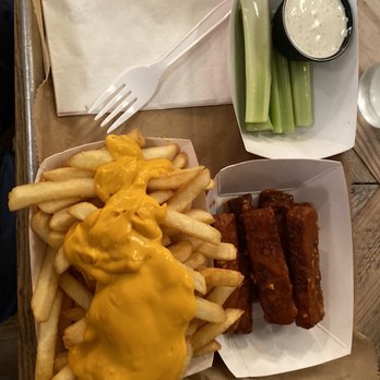 Ms Cheezious - Buffalo Tempeh Wings and Cheese Fries - Sandwiches Near Me - Miami, Florida Ms Cheezious - Buffalo Tempeh Wings and Cheese Fries - Sandwiches Near Me - Miami, Florida