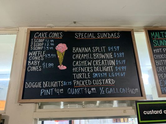 Menu photo 3 Hefner's Custard Cedarburg, WI